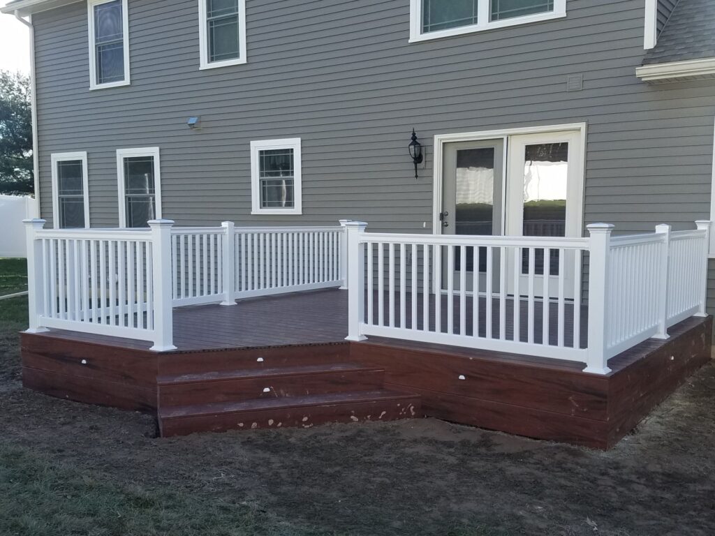vinyl deck built by Buffalo Valley Fence and Decks